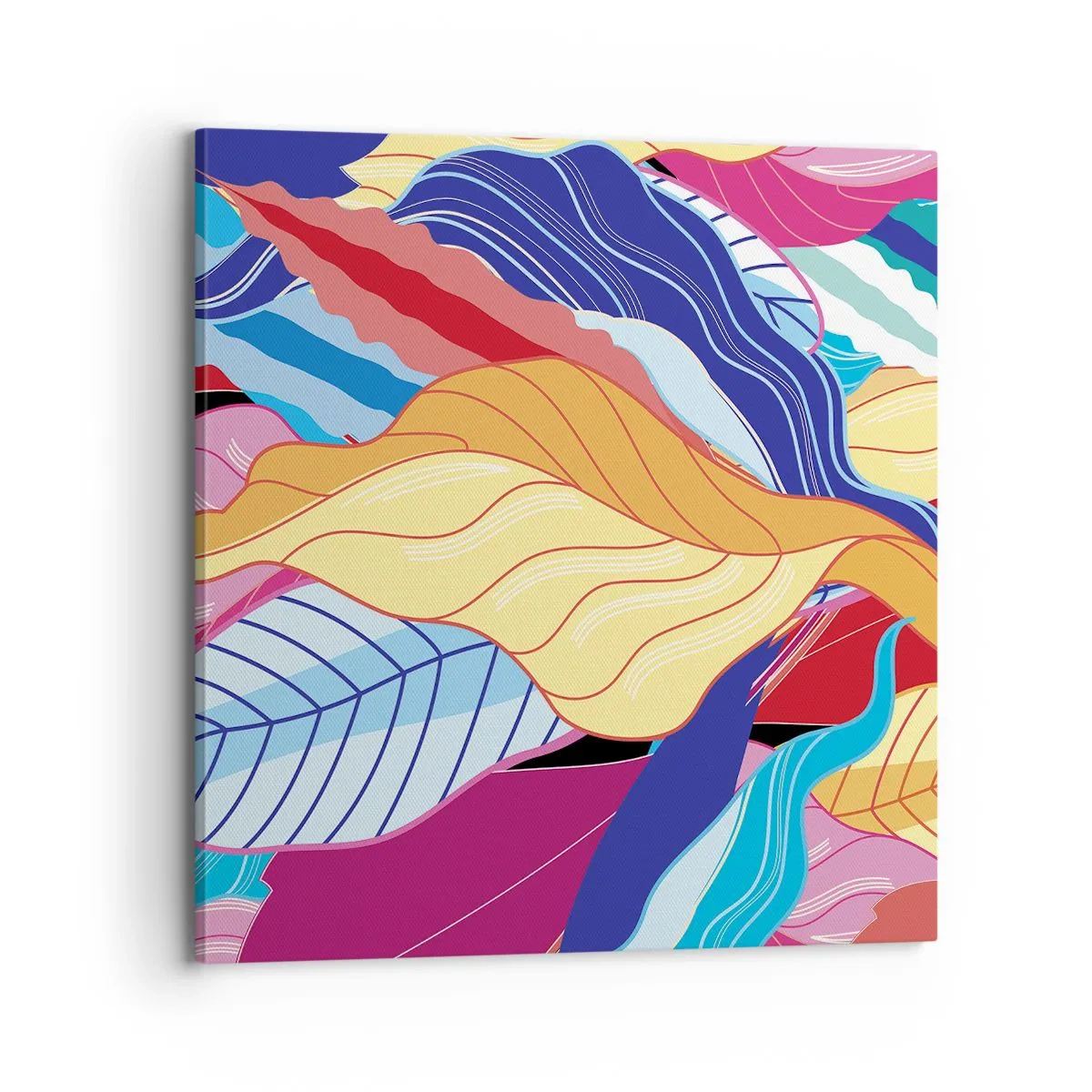 Bild auf Leinwand - Leinwandbild - Buntes Durcheinander - 70x70 cm