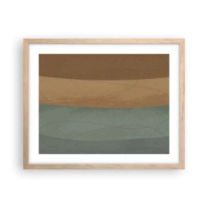 Poster in einem Rahmen aus heller Eiche - Horizontale Komposition - 50x40 cm