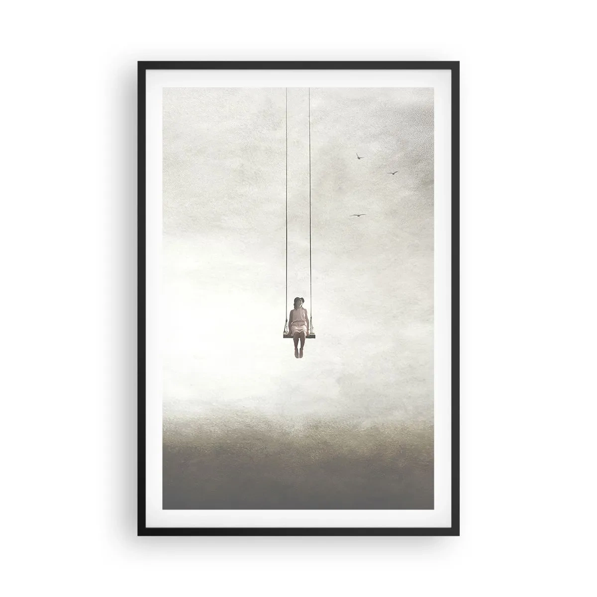 Poster in einem schwarzem Rahmen - Ein Kind in uns - 61x91 cm