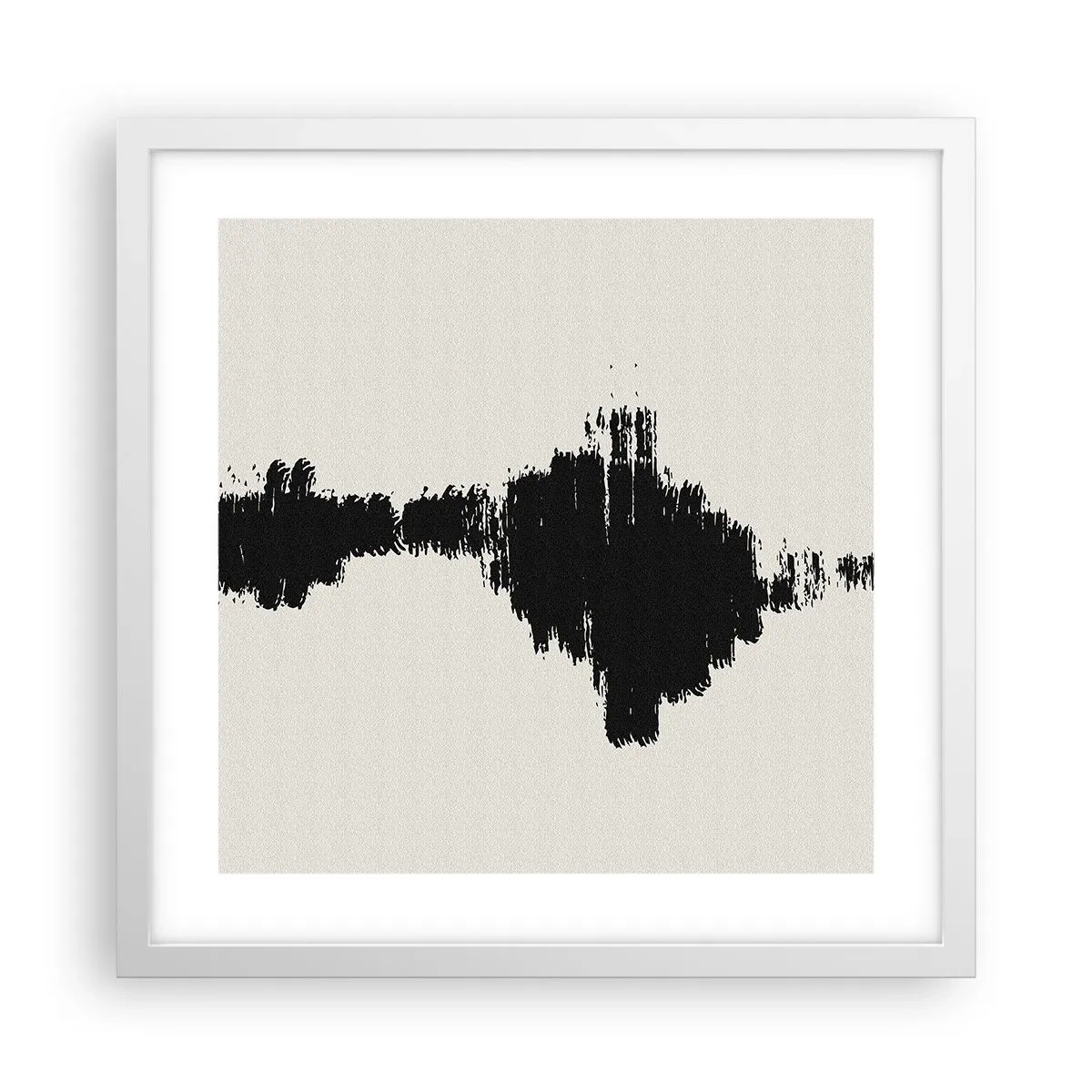 Poster in einem weißen Rahmen - Schwingungen der Fantasie - 40x40 cm