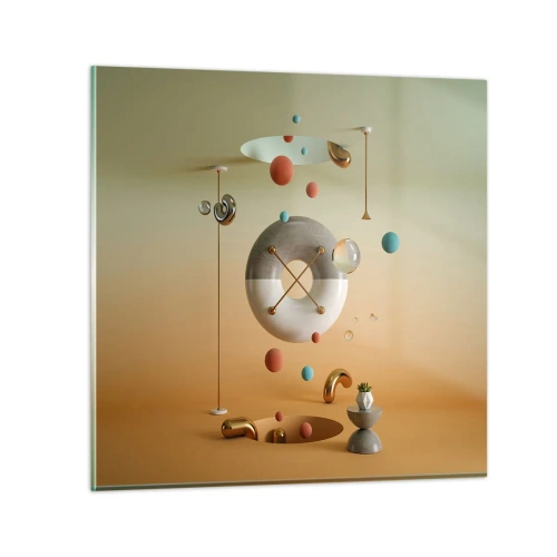 Glasbild - Bild auf glas - Alles kann passieren - 40x40 cm