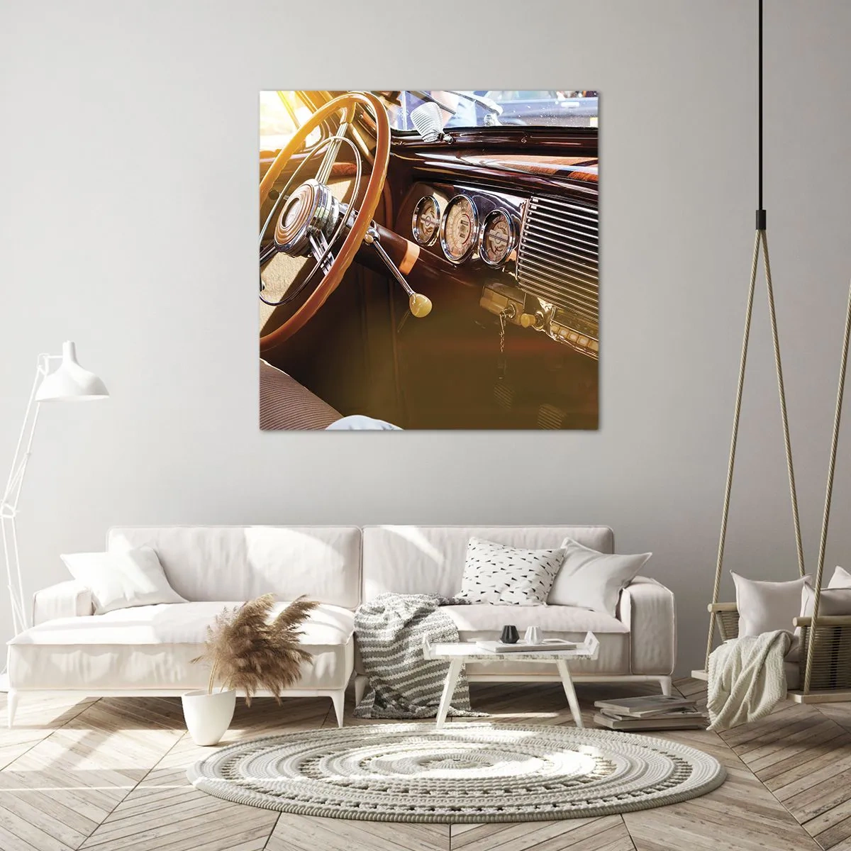 Bild auf Leinwand - Leinwandbild - Ein Hauch von Luxus aus der Vergangenheit - 60x60 cm