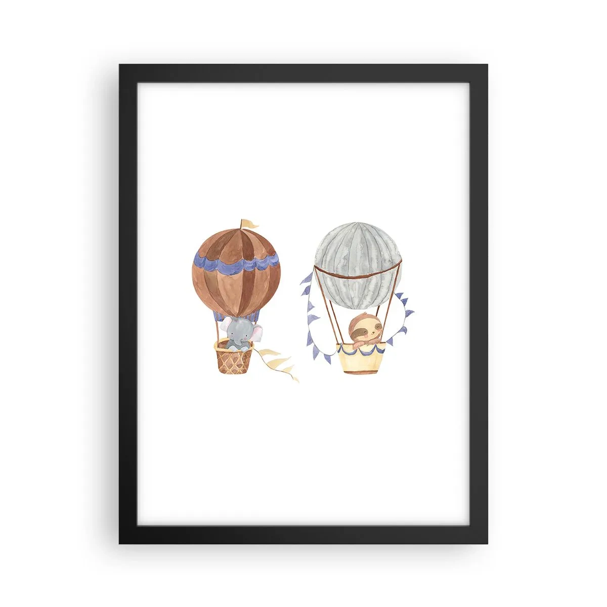 Poster in einem schwarzem Rahmen - Freunde auf Reise - 30x40 cm