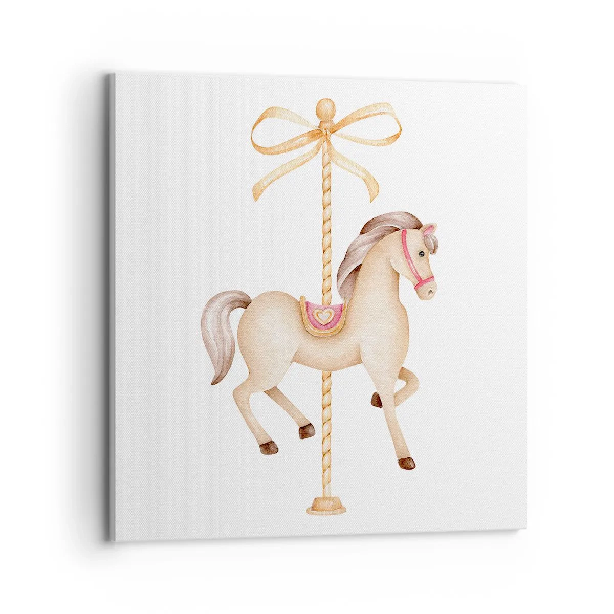 Bild auf Leinwand - Leinwandbild - Anmutiger Trab - 70x70 cm