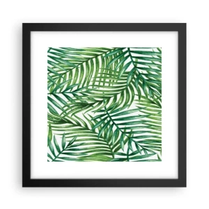 Poster in einem schwarzem Rahmen - Unter dem grünen Baldachin - 30x30 cm