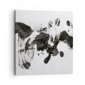 Bild auf Leinwand - Leinwandbild - Obwohl das Wahnsinn ist, steckt darin eine Methode? - 70x70 cm