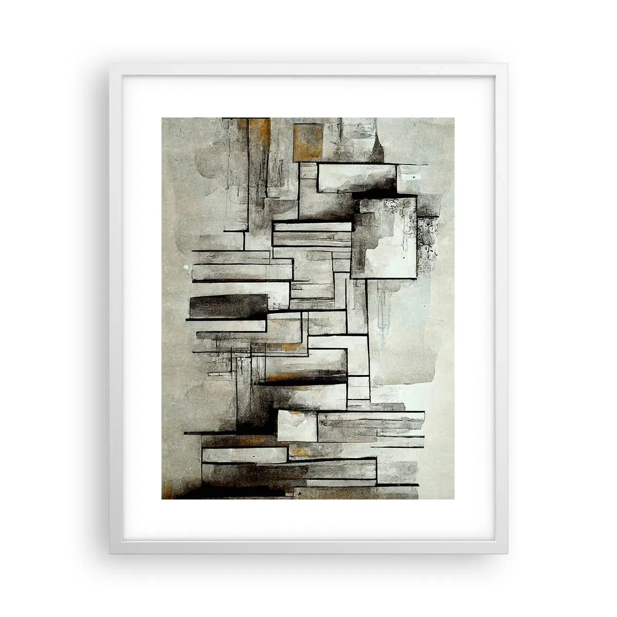 Poster in einem weißen Rahmen - Kraft der Einfachheit - 40x50 cm