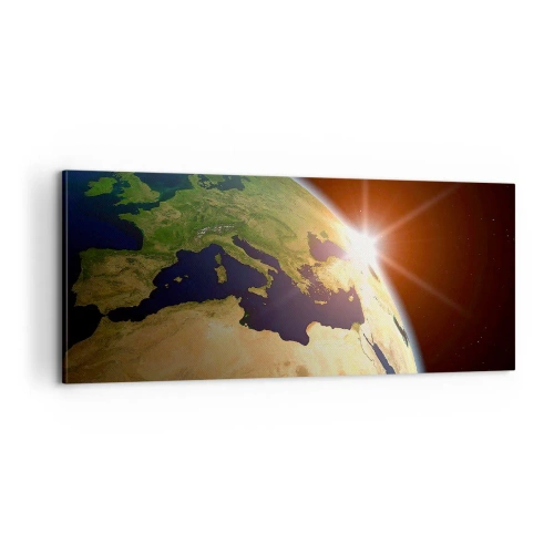 Bild auf Leinwand - Leinwandbild - Sonnenaufgang - 100x40 cm