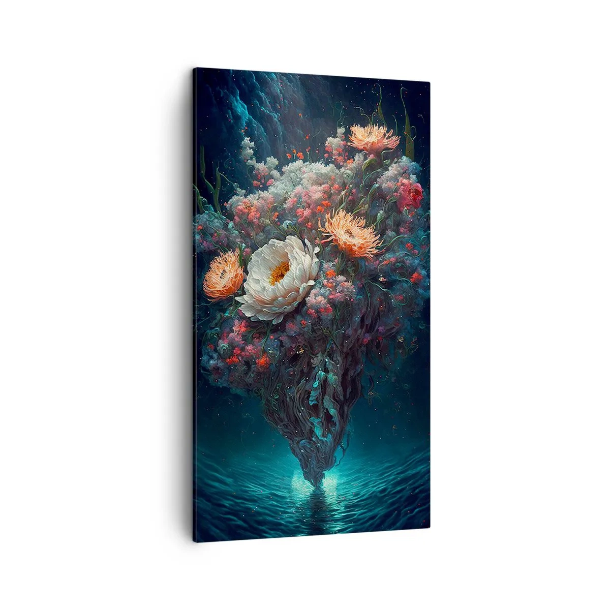 Bild auf Leinwand - Leinwandbild - Seltsamer Garten - 45x80 cm