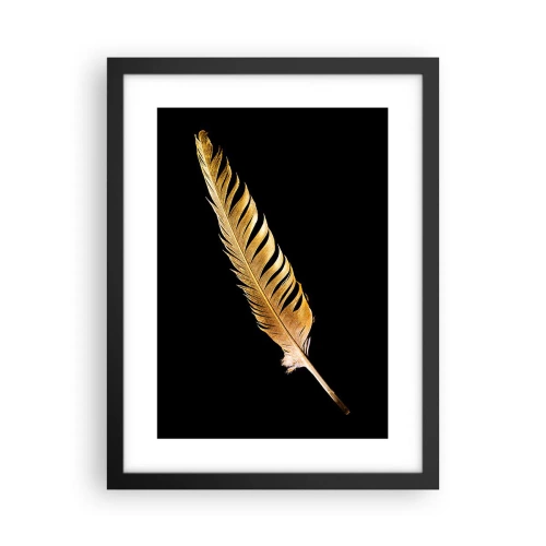 Poster in einem schwarzem Rahmen - Er hat ein ungewöhnliches Schreibtalent ... - 30x40 cm