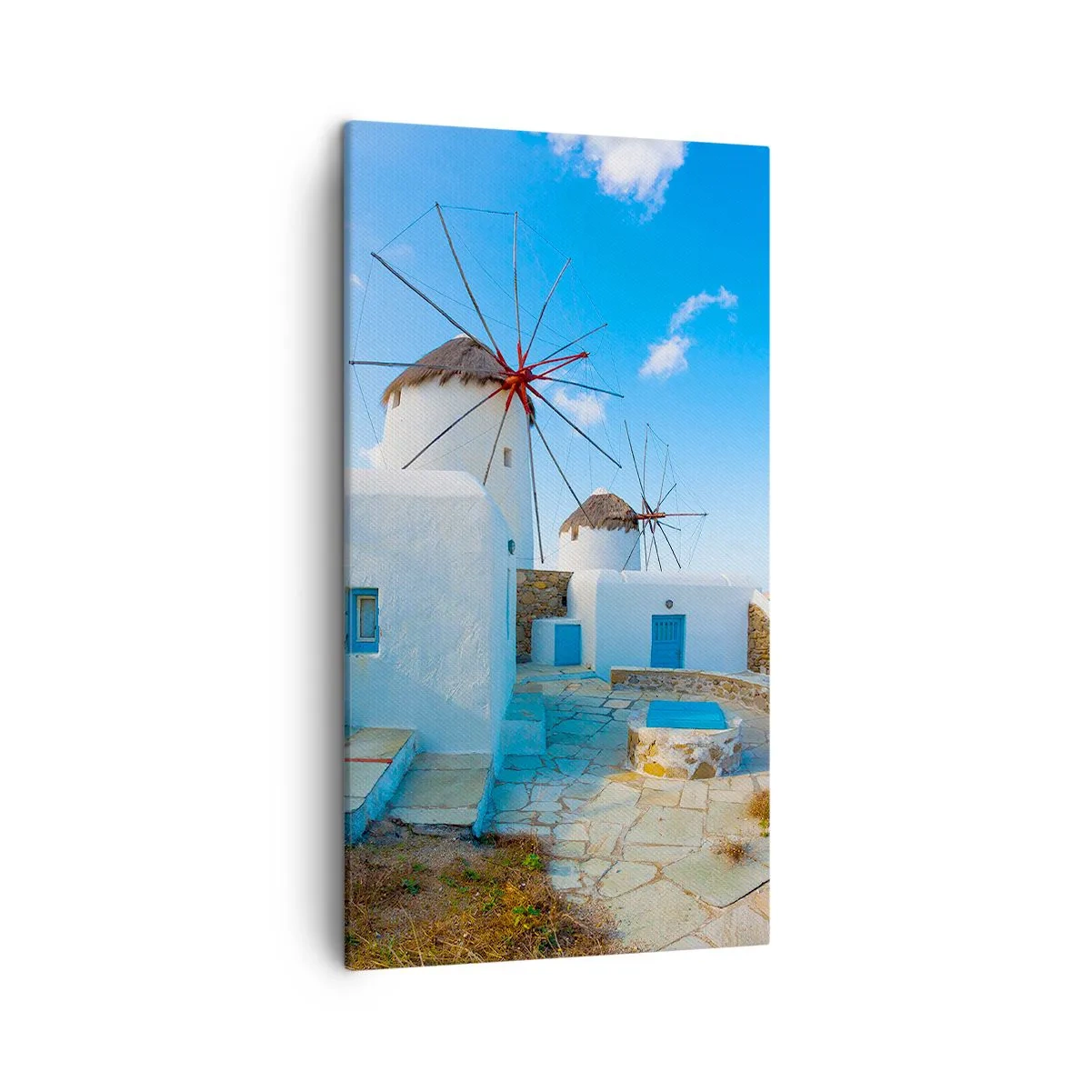 Bild auf Leinwand - Leinwandbild - Der blaue Wind vom Meer - 45x80 cm