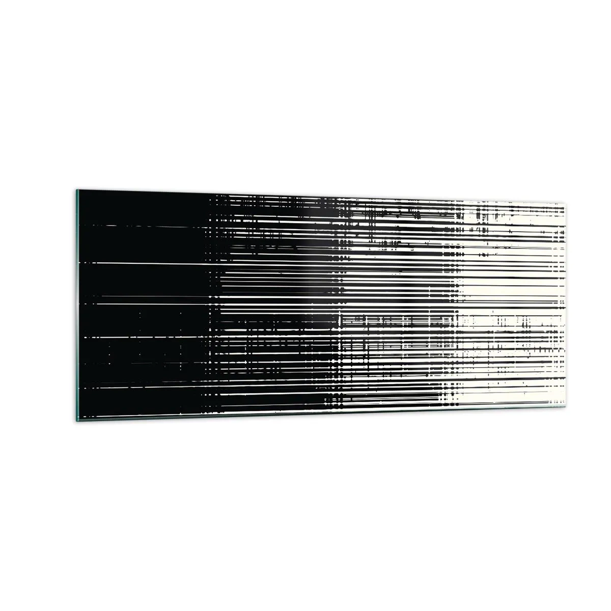 Glasbild - Bild auf glas - Wellen und Vibrationen - 100x40 cm
