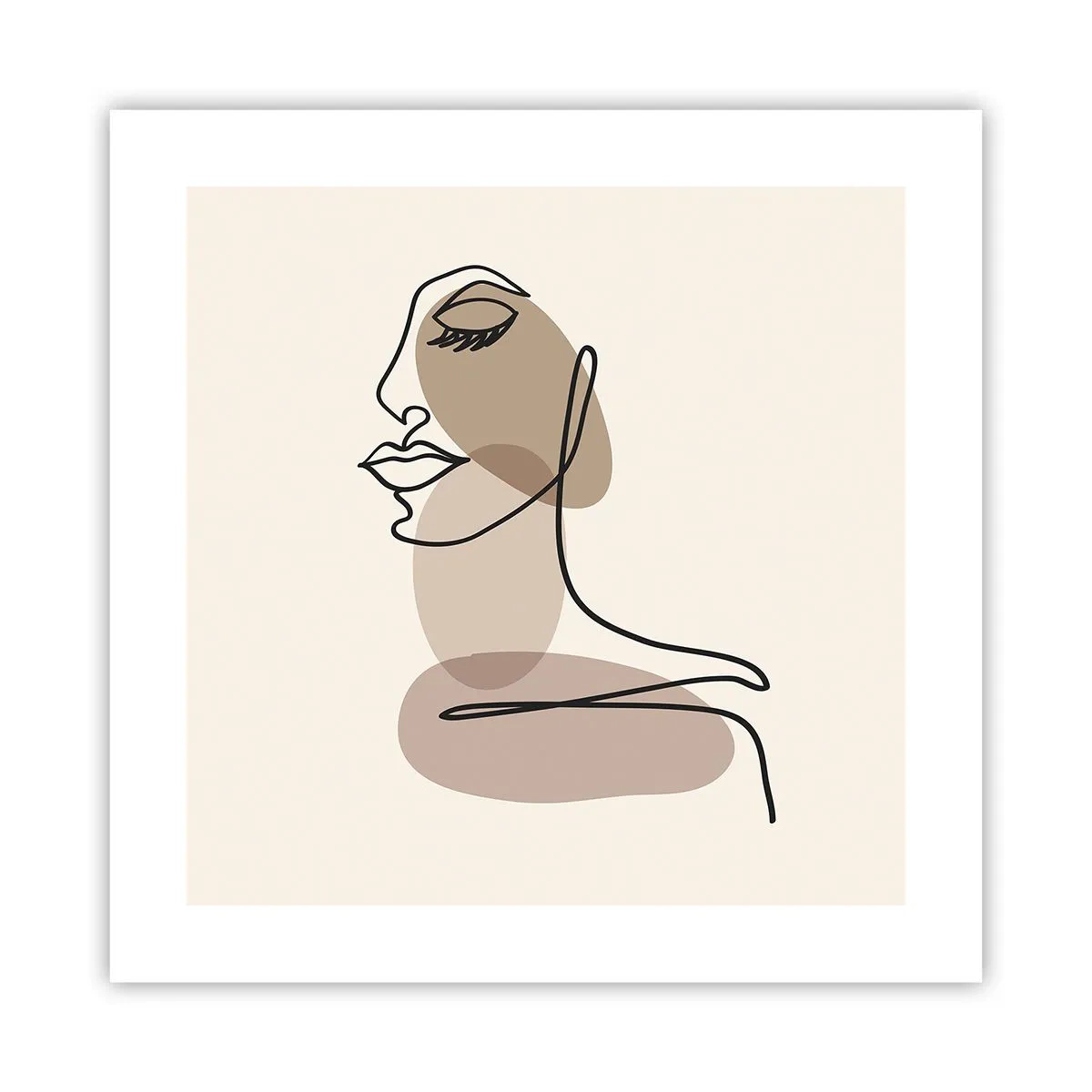 Poster - Sich selbst zugehört - 40x40 cm