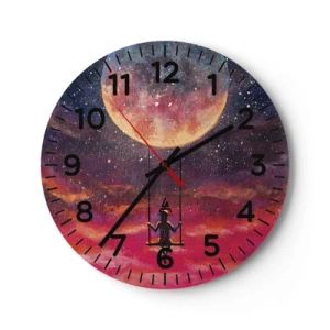Wanduhr - Glasuhr - Traum - 30x30 cm