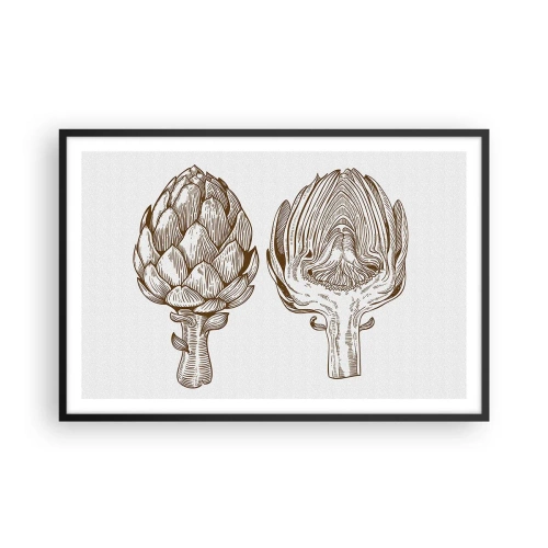 Poster in einem schwarzem Rahmen - Anatomie-Lektion - 91x61 cm