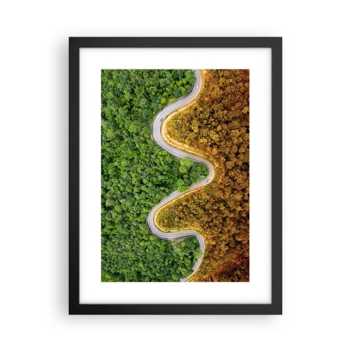 Poster in einem schwarzem Rahmen - Grenzen und Durchbrüche - 30x40 cm