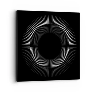 Bild auf Leinwand - Leinwandbild - Schwarze Sonne - 40x40 cm