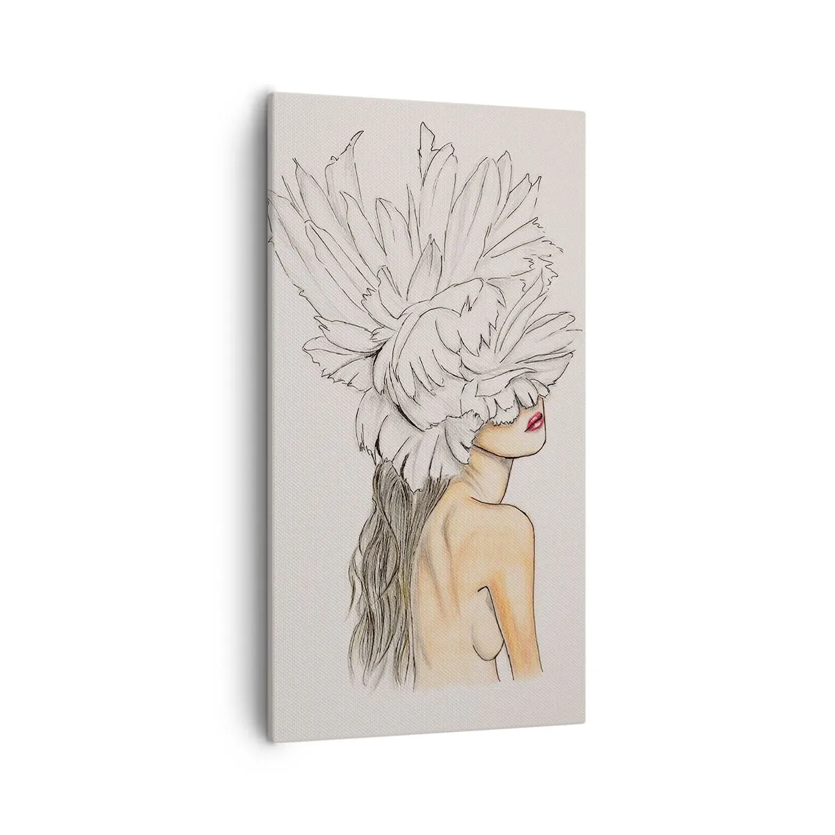 Bild auf Leinwand - Leinwandbild - Gekrönte Schönheit - 55x100 cm