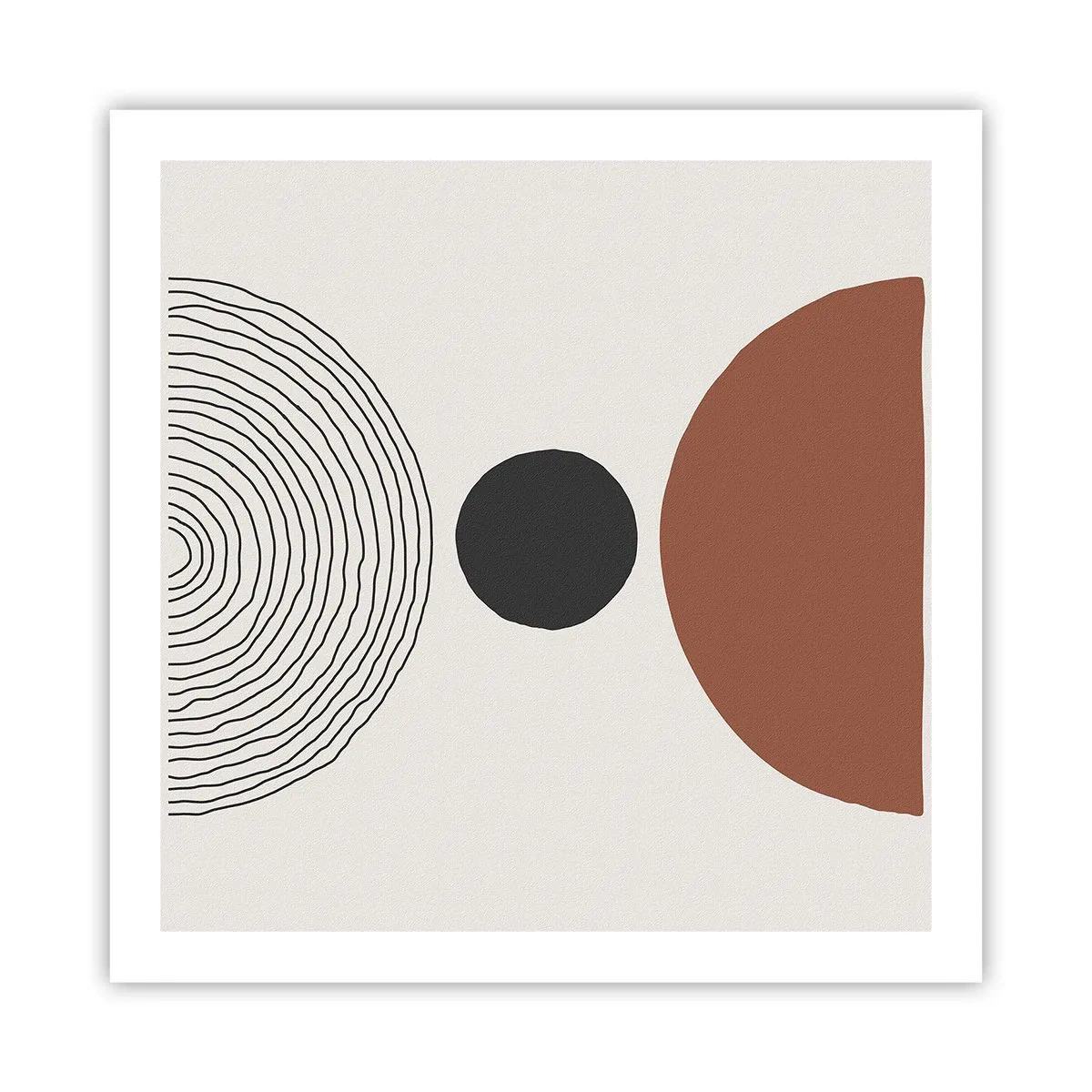 Poster - Das Zentrum der Aufmerksamkeit - 60x60 cm