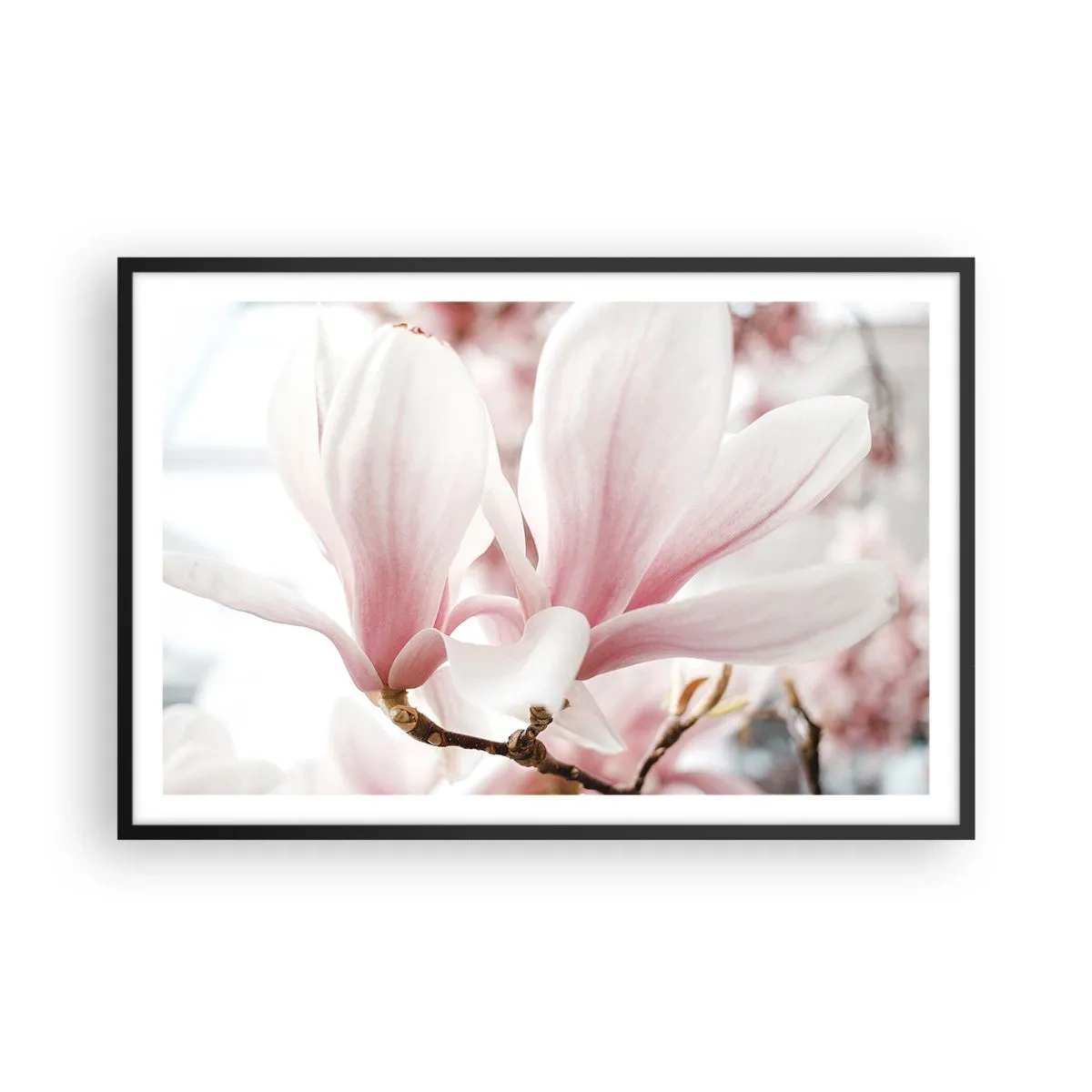 Poster in einem schwarzem Rahmen - Eine Fülle von Zärtlichkeit - 91x61 cm