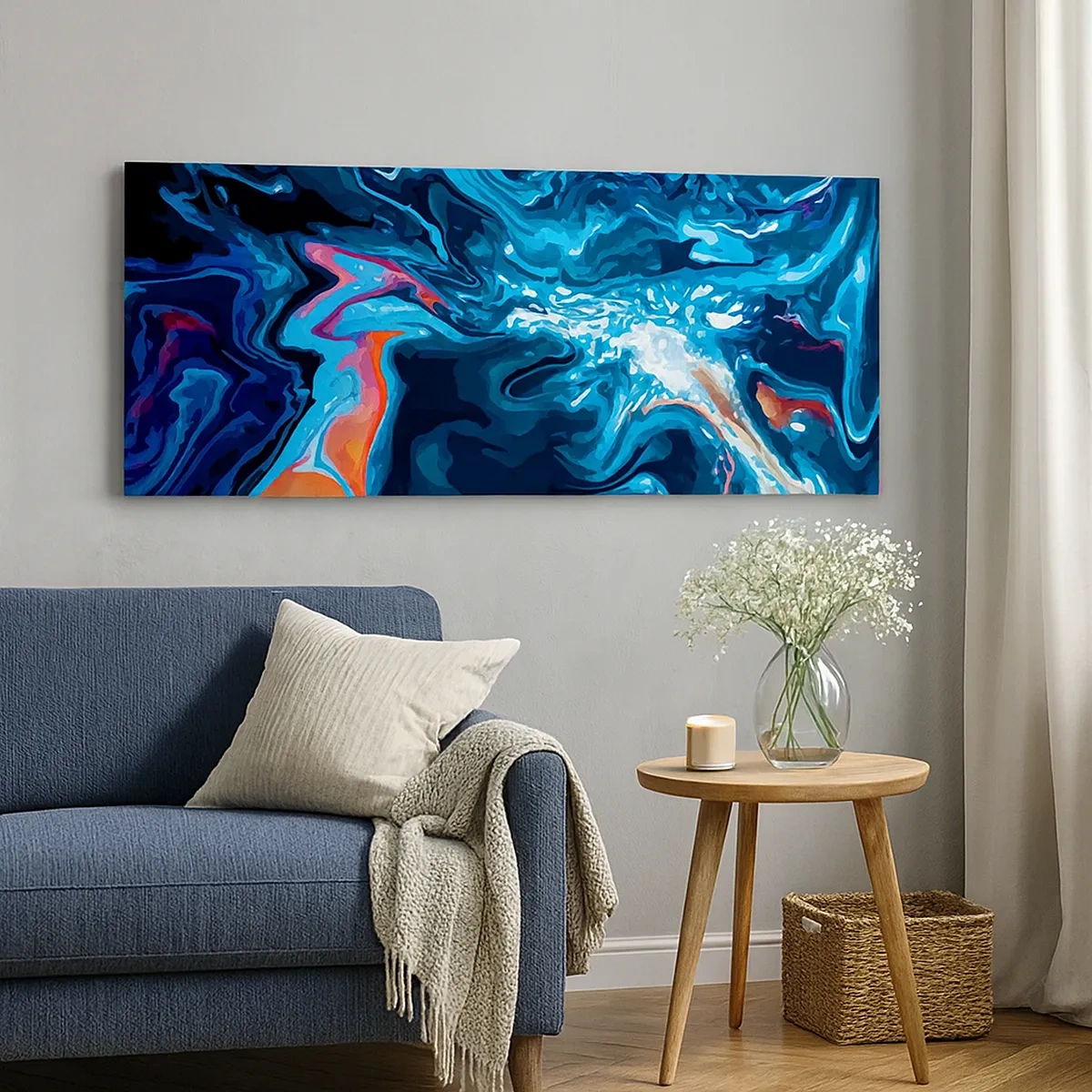 Bild auf Leinwand - Leinwandbild - Reise ins Zentrum des Himmels - 30x30 cm