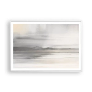 Poster in einem weißen Rahmen - Nachdenkliche Distanz - 100x70 cm