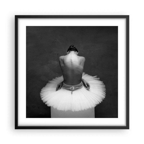 Poster in einem schwarzem Rahmen - Es blüht gerade - 50x50 cm