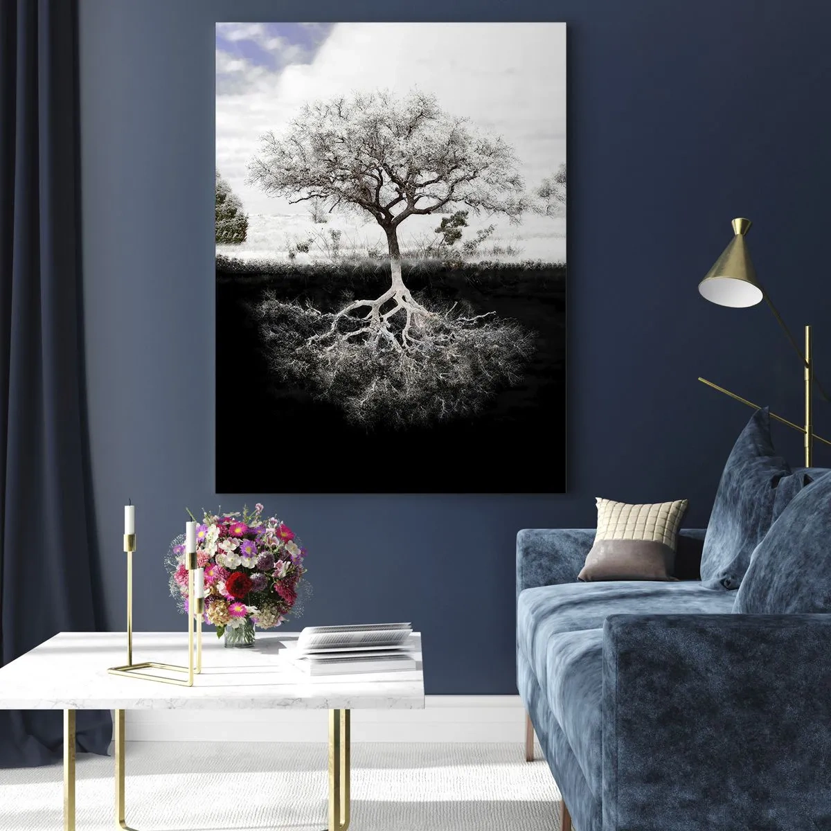 Glasbild - Bild auf glas - Die Natur der Welt entdecken - 70x100 cm