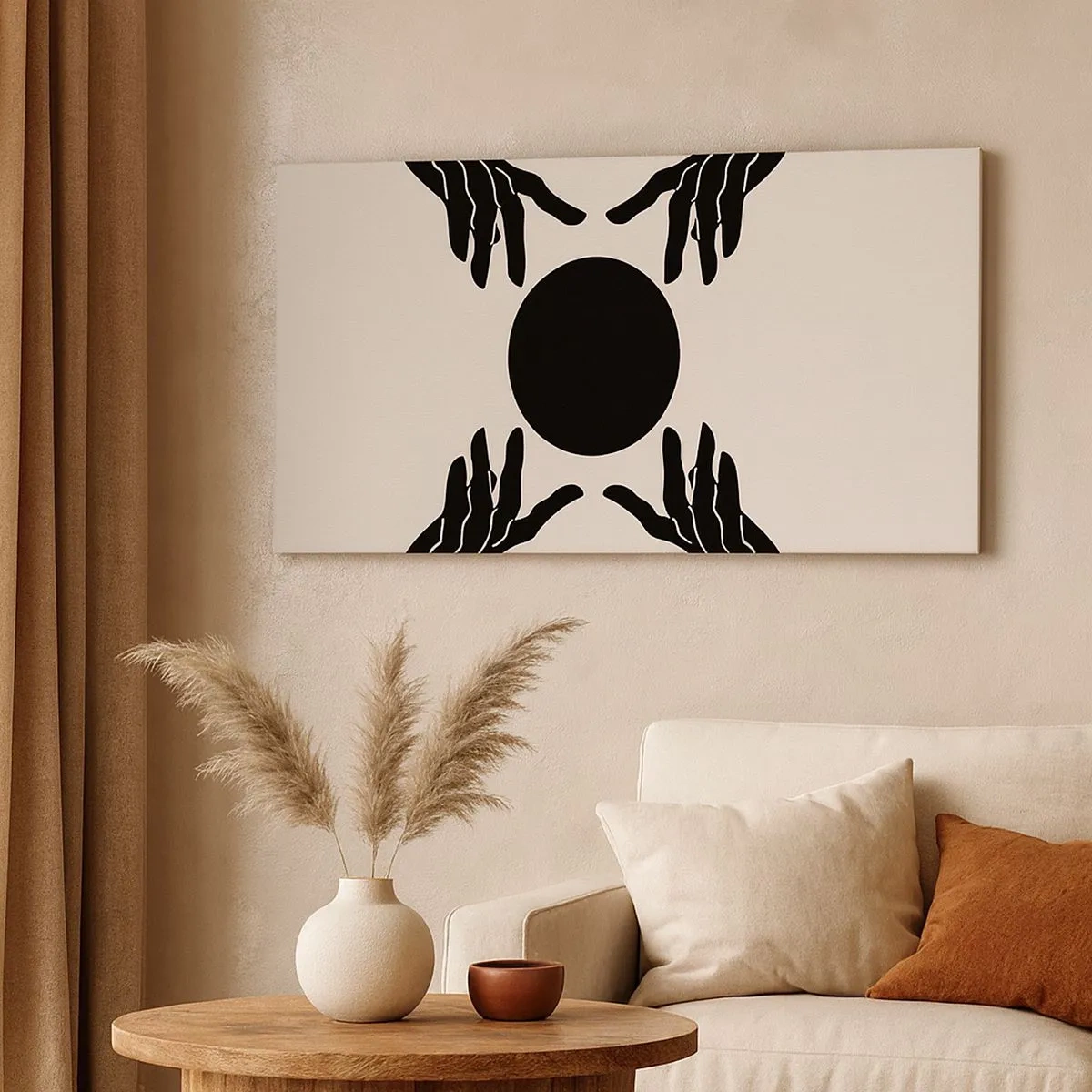 Bild auf Leinwand - Leinwandbild - Geheimes Zeichen - 100x40 cm