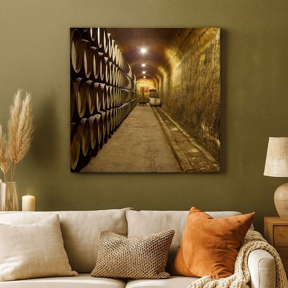 Bild auf Leinwand - Leinwandbild - Es ist gut, sich hinzulegen - 30x30 cm