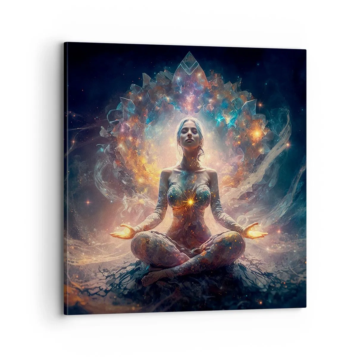 Bild auf Leinwand - Leinwandbild - Fluss guter Energie - 70x70 cm