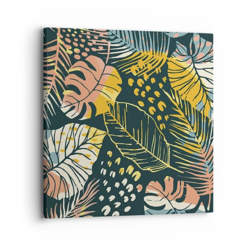 Bild auf Leinwand - Leinwandbild - Grüne Fantasie - 30x30 cm