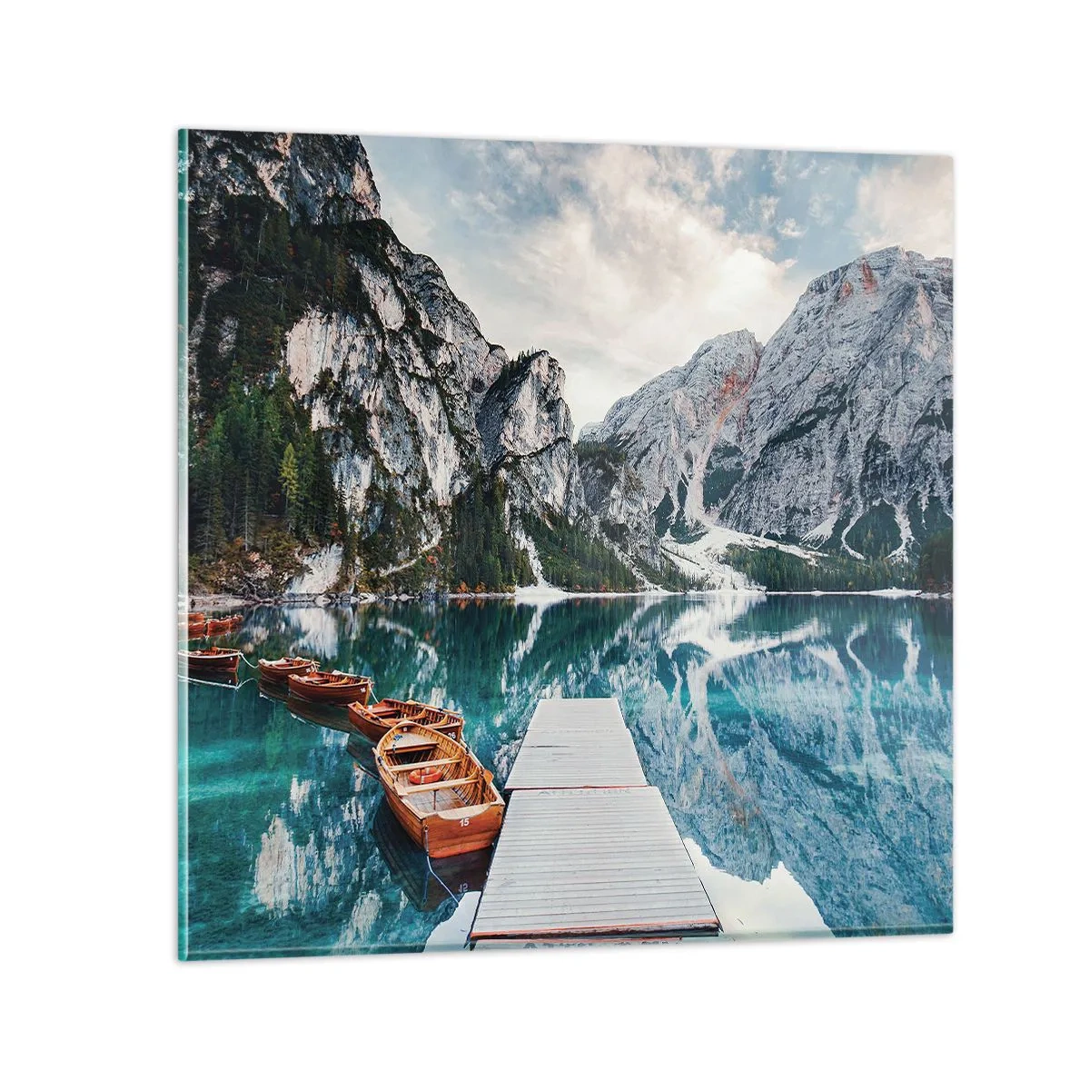 Glasbild - Bild auf glas - Wir zeigen Ihnen Schönheit - 70x70 cm