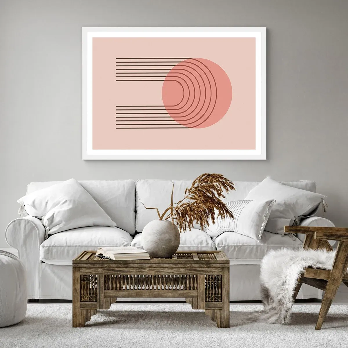 Poster in einem weißen Rahmen - Unwiderstehliche Anziehungskraft - 91x61 cm