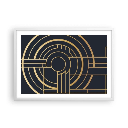 Poster in einem weißen Rahmen - Wendungen der Dinge - 70x50 cm