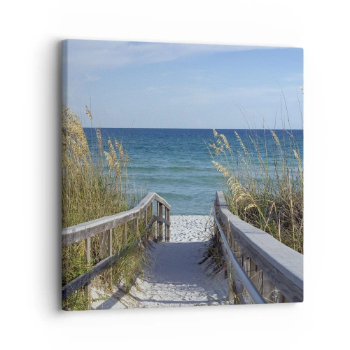 Bild auf Leinwand - Leinwandbild - In der Sonne, im Wind - 30x30 cm