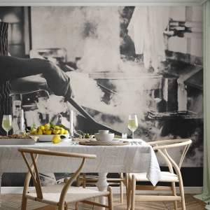 Maßgeschneiderte Fototapete Premium Sand - Alchemie der Aromen - Küche, Gastronomie, Restaurant