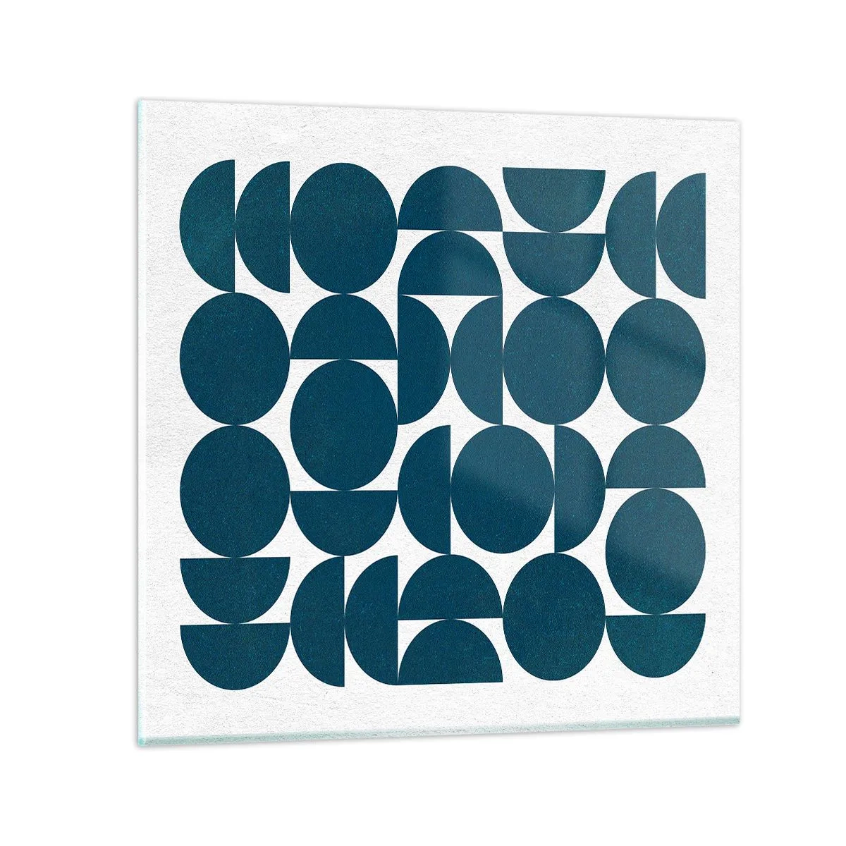 Glasbild - Bild auf glas - Kreise und Halbkreise - 40x40 cm