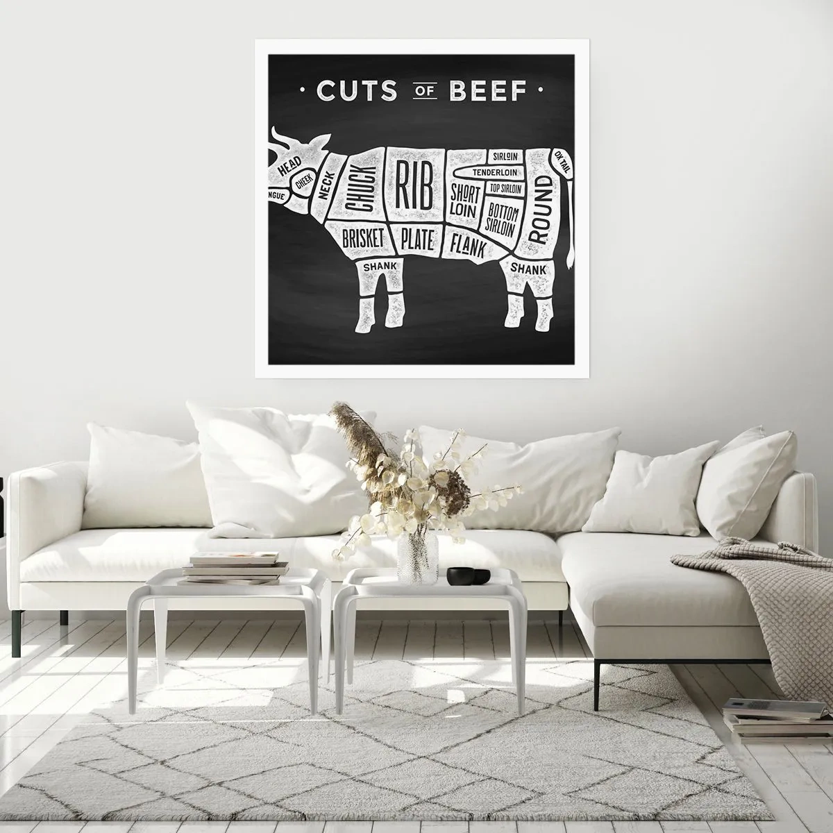 Poster - Metzger Grundierung - 60x60 cm