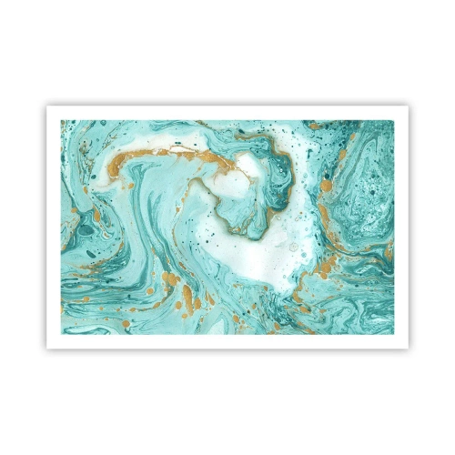 Poster - Unter der großen Welle der Edo-Ära - 91x61 cm