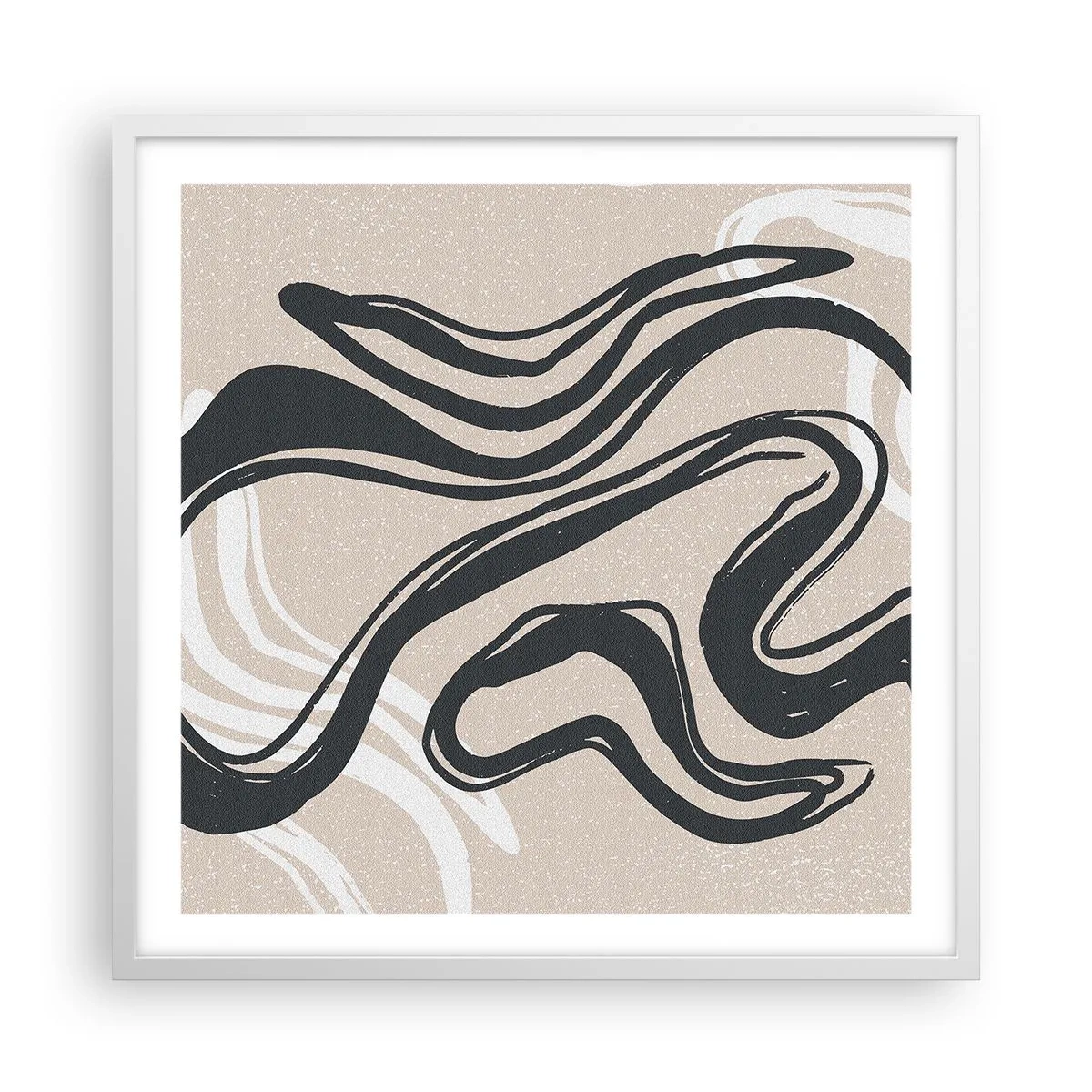 Poster in einem weißen Rahmen - Vervielfachter Ausdruck - 60x60 cm