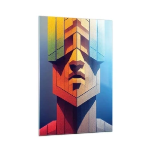 Glasbild - Bild auf glas - Ein Mann mit Prinzipien - 70x100 cm