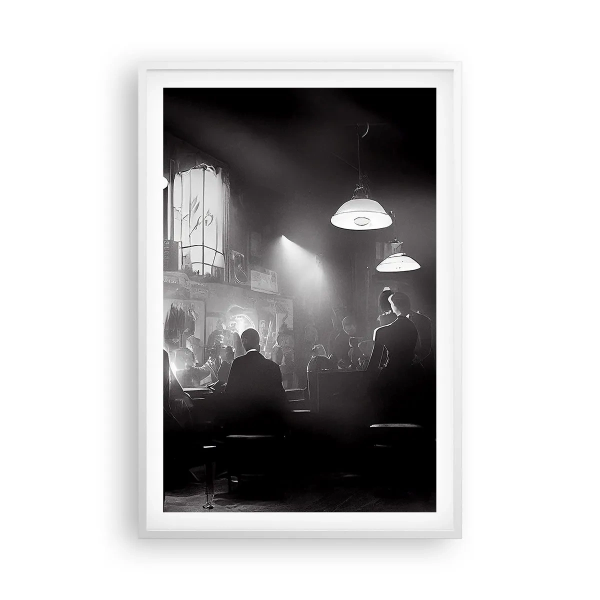 Poster in einem weißen Rahmen - In Jazz-Atmosphäre - 61x91 cm