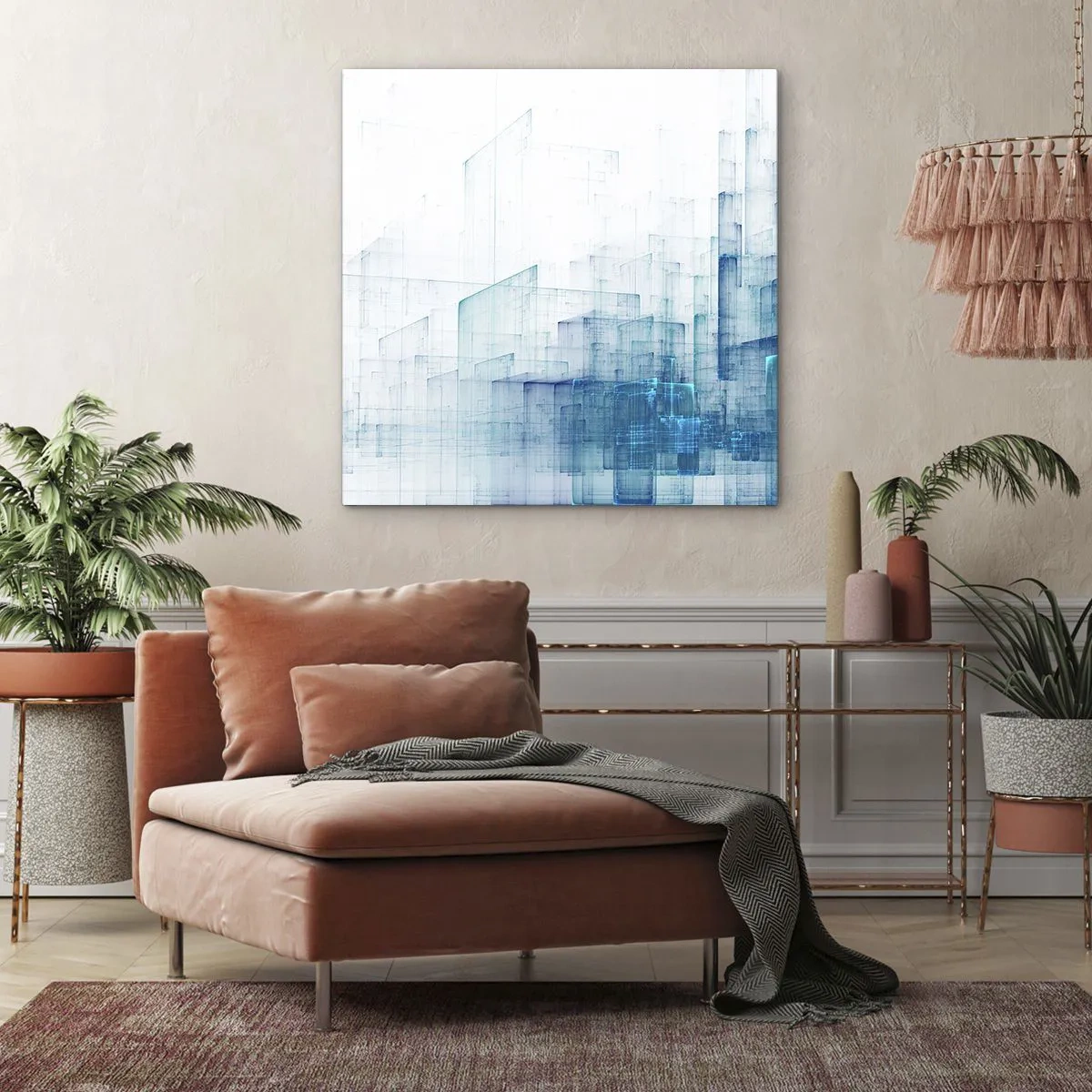 Bild auf Leinwand - Leinwandbild - Wie der Raum wgeschaffen urde - 50x50 cm