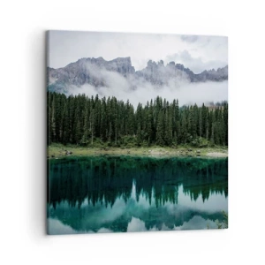 Bild auf Leinwand - Leinwandbild - Leise, leise, lass uns das Trinkwasser nicht wecken ... - 50x50 cm