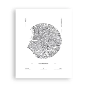 Poster - Anatomie von Marseille - 40x50 cm