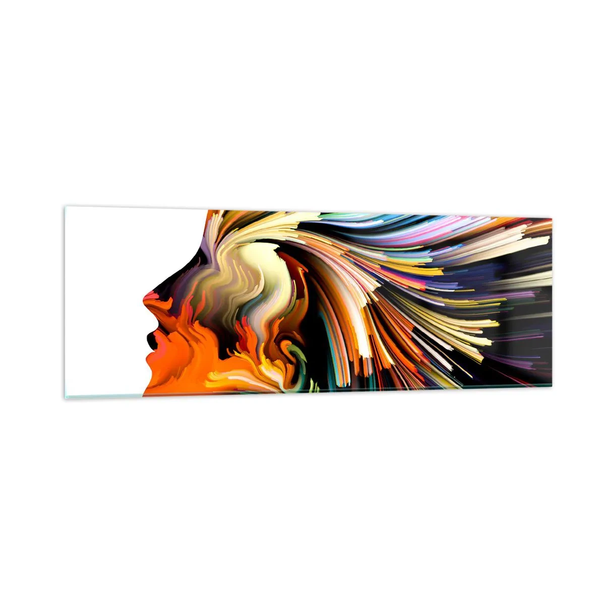 Glasbild - Bild auf glas - Eine Explosion der Fantasie - 90x30 cm