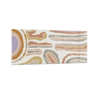 Glasbild - Bild auf glas - Bunte Querschnitte - 100x40 cm