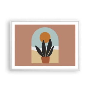 Poster in einem weißen Rahmen - Kleine Freuden - 70x50 cm