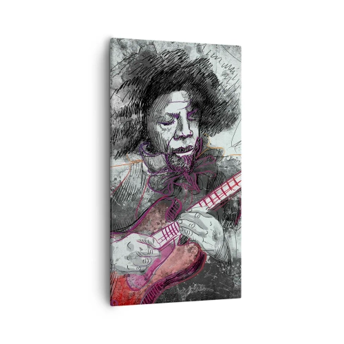 Bild auf Leinwand - Leinwandbild - Auf den Wellen der Musik - 55x100 cm